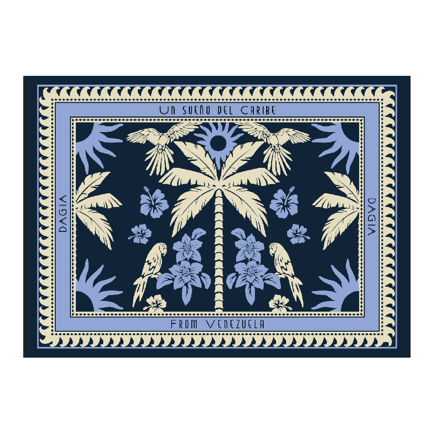 Pareo Caribe Blue