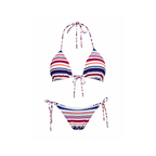 Emma - Multicolor Stripe Triangle Bikini Set